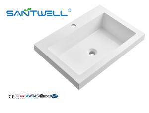 China SWQ635 Top Quality Wholesale Factory Stone Basins Durable Rectangle Shape Cabinet Basins With Shampoo Basins factory