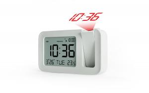 China LCD Display Dimmable Indoor Outdoor Thermometer Clock USB Battery Powered factory