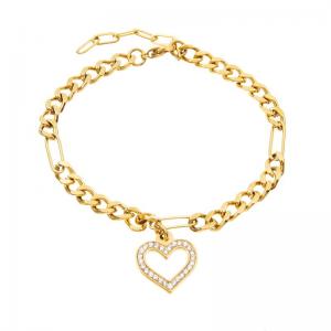 China High End 18K Gold Plated Stainless Steel Bracelet for Women factory