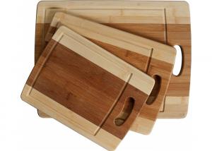 China Stylish Design Bamboo Butcher Block Cutting Board With Juice Groove And Handle factory