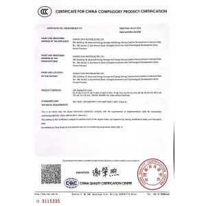 Hunan Caiyi Photoelectric Technology Co., Ltd Certifications