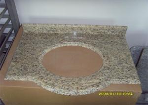 China Natural Stone Granite Countertops , Giallo Santa Cecilia Custom Granite Countertops factory