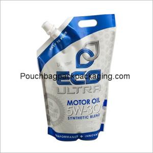 China Free stand up spout pouch, laminated spout pouch for motor oil factory