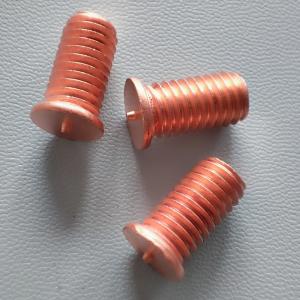 China Grade 4.8 ARC Welding Studs Thread Bolts Mill Steel Copper Plated M8X15 on sale