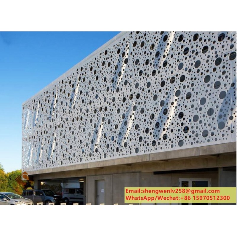 Perforating metal cladding aluminum decorative panel for wall cladding solid aluminum