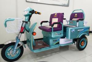 China Chinese 3 Wheeler with Two Seat , Three Wheel Electric Cargo Bike 800W factory