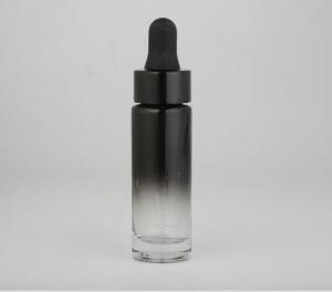 China 20ml Essential Oil Bottles Glass Dropper Bottles With Black Rubber Head Gradient Painting factory