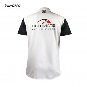 China Custom Graphic Logo Design Breathable Sports Racing T-shirt for Performance Enhancement factory