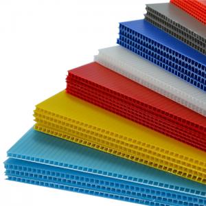 China 2.5mm 3.5mm Corrugated Plastic Sheets Fluted Twin Wall Plastic Sheet factory