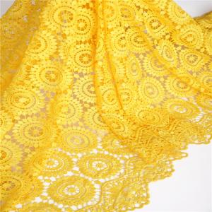 China F50218 51-52 embroidery flower design 100 polyester lace fabric for wedding/ party dress factory
