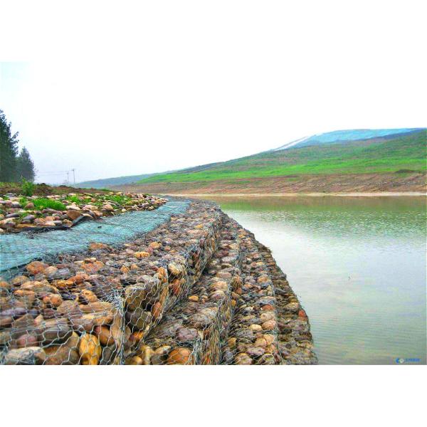 Galvanized Hexagonal Stone Filled Wire Fence For Soil Protection