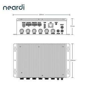 3 TOPS Vehicle Embedded PC DC 9V - 36V 1*Uart 2*RS232 1*RS485