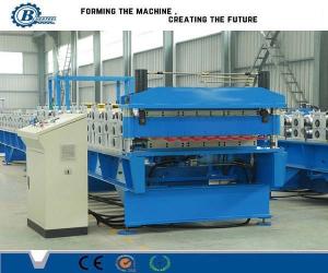 China Custom Metal Roof Panel Double Layer Roll Forming Machine , Roof Tile Making Machine factory