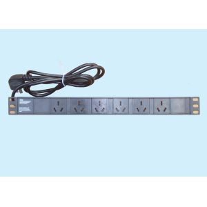 China 6 Outlet Modularized Power Distribution Unit For Cabinet 3 Meter Cable on sale
