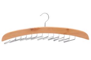 China Betterall Ties Clothing Type Folding Hooks Wood Tie Hanger factory