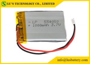 China 1000mah Rechargeable Lithium Polymer Battery 3.7v LP554050 lithium battery For MP3 / MP4 Player / Car GPS factory