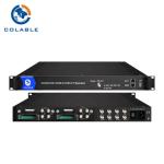 Custom Tuner To RF Modulator , 4 CAM 8 CH Dvb S2 To Dvb T2 Transmodulator