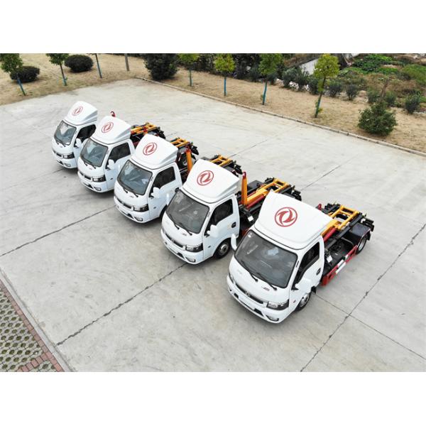 DONGFENG 4x2 Truck Mounted Garbage Compactor Wth 3 Tons Garbage Boxes