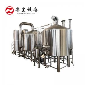 China Silver Color 80KW 380V 500L Micro Beer Brewing System on sale