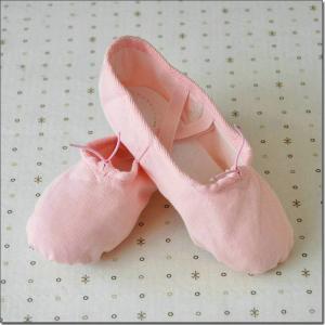 China high quality canvas fabric dance shoes practice ballet shoes with children and adult sizes factory