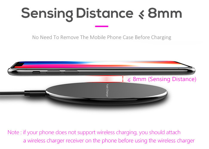 QI Enabled Wireless Charger Metal Case