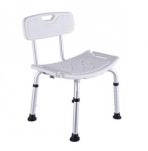 China Hospital Bath Chair White Height Adjustable Aluminum Alloy Matte Finish factory