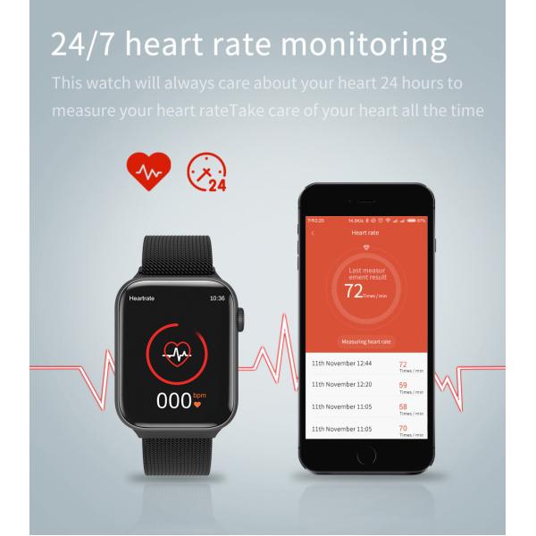 IWO K8 Blt Call Smartwatch 320*385 1.78 Inch IWO 12 Pro Max For IOS Android Phone Heart Rate Temperature Side Key Rotati