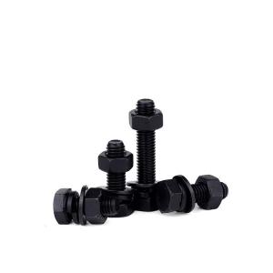China Hot Dip Galvanized Bolts with Black Oxide Finish and OEM Customized Service Provided on sale