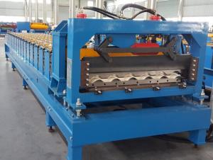 CE Roof Panel Roll Forming Machinery 18 Stations 5 Tons De - Coiler Single Chains