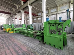 China Single Arm Hydrualic Decoiler Slitting Machine high spee For Steel Coil 8000kg light type and used to make pipe factory