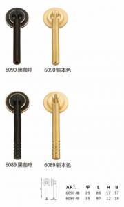 China OEM Long Fancy Hardware Pull Handles American Style Brass Door Handle factory