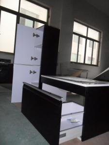 China Matt lacquer bathroom cabinet,Black bathroom cabinet,Modern vanity,MDF bathroom cabinet factory