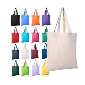 China 12 X 12 8 X 8 8 X 10 Custom Cotton Shopping Canvas Tote Bags Long Strap on sale