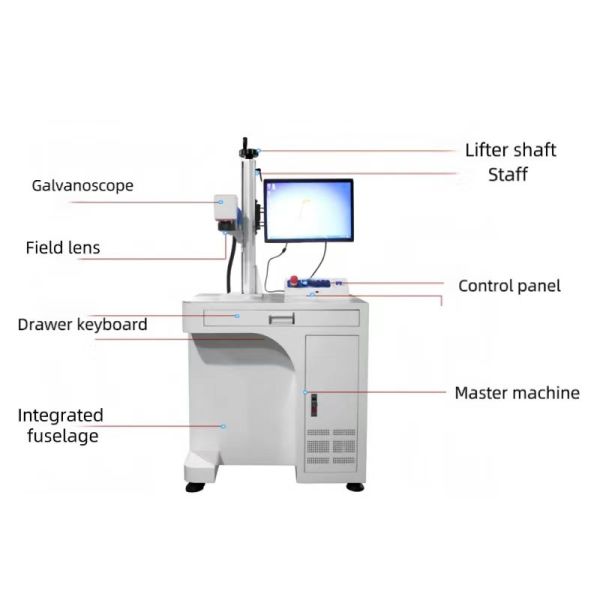 Automatic High Working Efficiency 220v/50Hz Fiber Laser Marking Machine