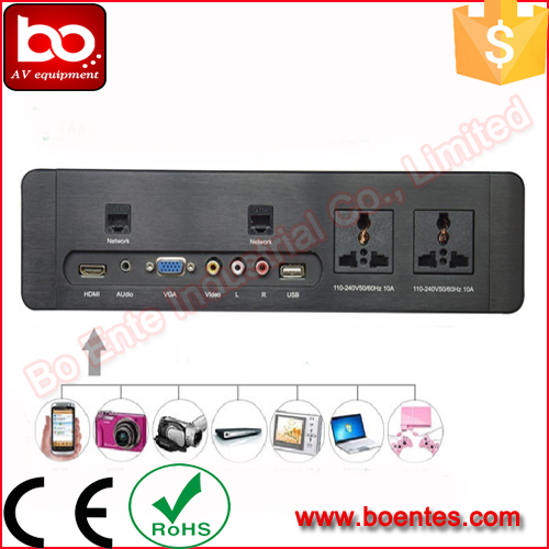 Multiple Hotel Wall Mount Media Hub Socket / Wall Mount Media Jack