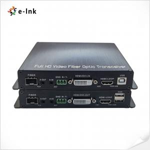 China 1080P DVI To HDMI Female Converter With Bidi Audio GPIO KVM RS232 Fiber Extender on sale