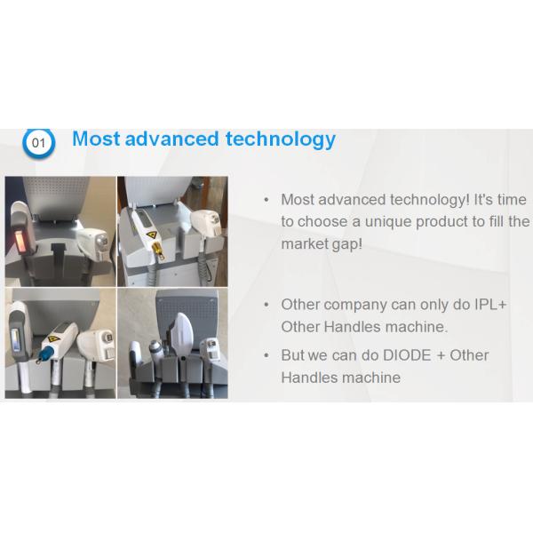 Clinic Multi Function Laser 3 Handpiece Nd Yag Laser Rf Skin Tightening Machine
