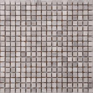 China Wood Grain Stone Mosaic Bathroom Sink Splashback Tiles , Bathroom Countertop Tile Morden Design on sale