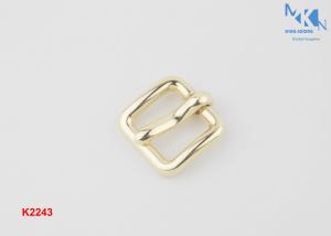China Small Shoe Strap Buckles Light Gold Color Hanging Plating For High Heeled Shoes factory