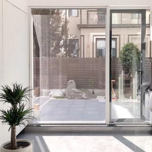 China Gray Barrier Free Screen Door Automatic Sliding Door For Home And Office factory