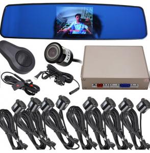 China Reliable Car Parking Sensor System With Camera , LCD Monitor Reverse Parking Sensor Kit factory