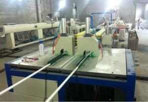 China Daul Line Rigid Pvc Pipe Manufacturing Machine , PVC Pipe Plants 2*8m/Min factory