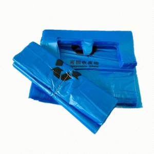 China Blue Medical Biohazard Waste Bags Flat Opening For Garbage Packaging ISO14001 on sale