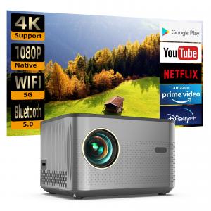 China Full HD 1080P 4K Home Theater Projector Smart Android WIFI 3D Video factory