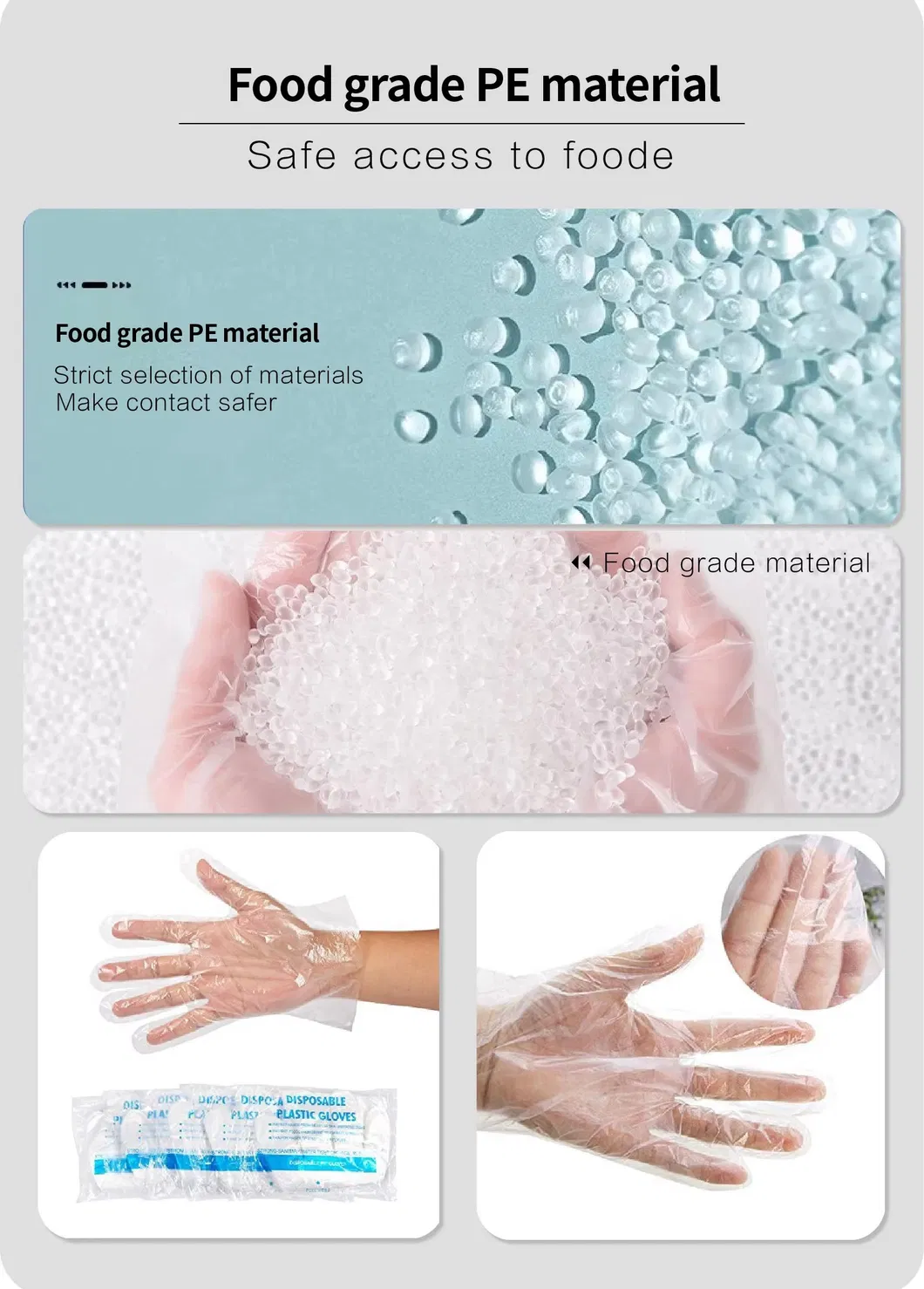 Disposable Plastic Polyethylene PE Apron with CE Certificate