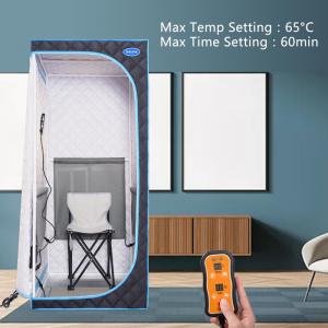 China Portable Infrared Sauna Room Foldable SPA Whole Body Steam Sauna Box Room Tent on sale