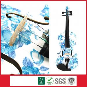 China Acoustic Visual Solid Top colorful Violin Elegant Series 4/4 With Violin Bow Violin Case on sale