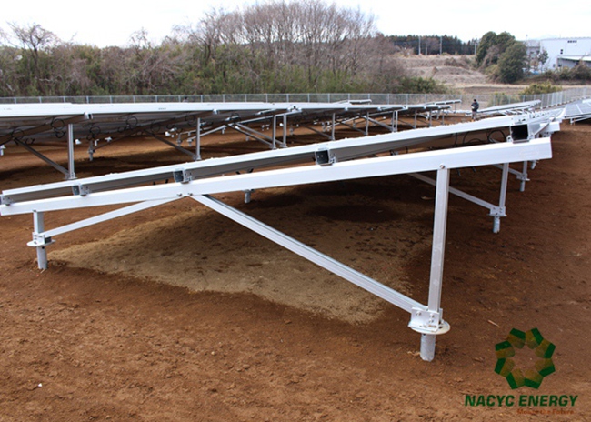 Anodized Aluminum Ground Solar Racking Systems Framed PV Module Easy Installation