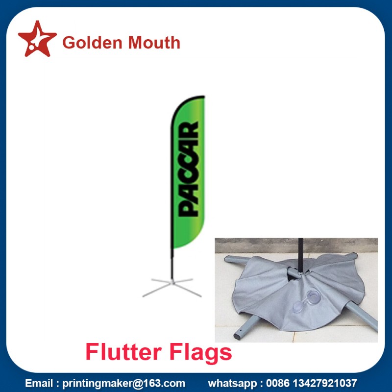 Roadside Banner Outdoor Advertising Feather Flags Custom Double Sided
