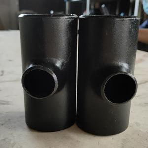China ASME B16.5 Carbon Steel Pipe Tee / Butt Weld Reducing Tee A234 WPB Seamless factory